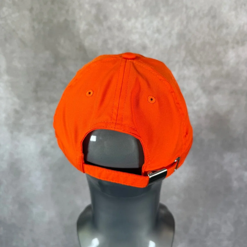 Nike Heritage 86 Hat Mens OS Orange Solid Metallic Swoosh Strapback Cap